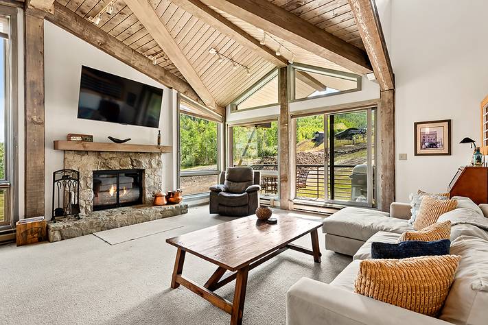 The living room at the rental, Enclave 307.